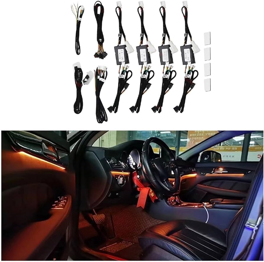 lumini ambientale mercedes benz gle w166 iluminat ambiental benzi led banda led