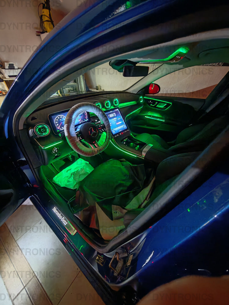 Set grile guri ventilatie aerisiri iluminate turbine compatibile cu Mercedes-Benz W206 GLC X254