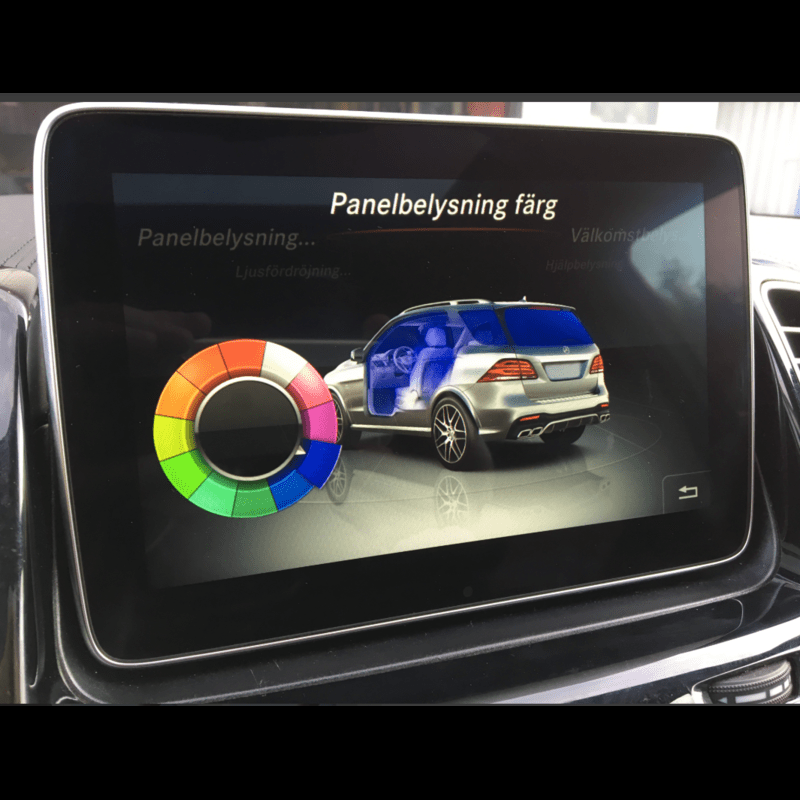 lumini ambientale mercedes benz gle w166 iluminat ambiental benzi led banda led 