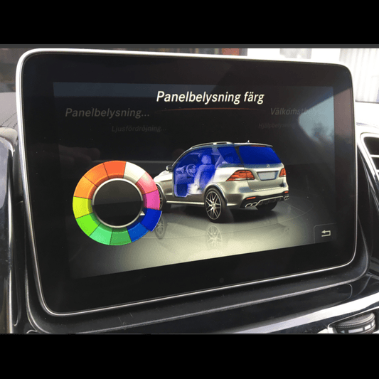 lumini ambientale mercedes benz gle w166 iluminat ambiental benzi led banda led 