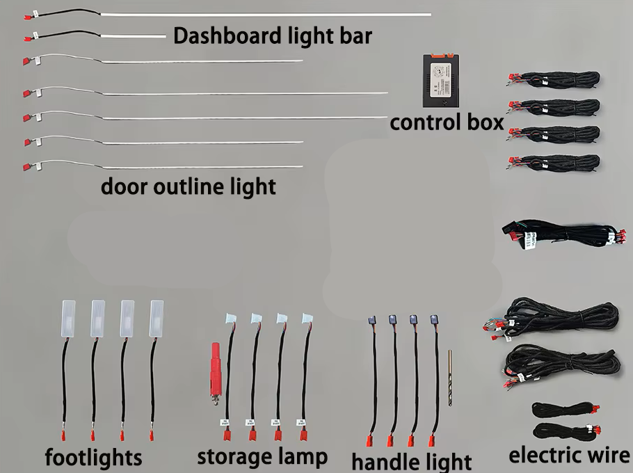 Kit lumini ambientale dedicat Bmw F30 F31 F32 F33 F34 F36 control din navigatie NBT benzi led banda led lumini interior auto