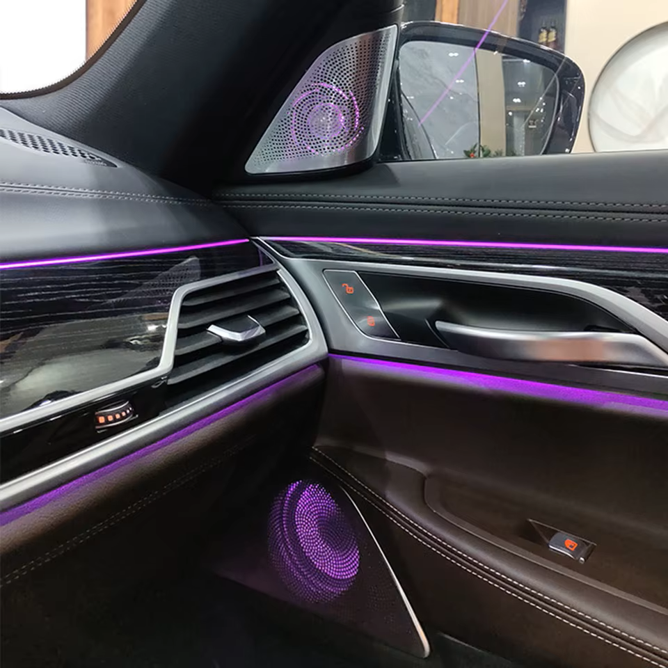 capace boxe bmw g11 g12  seria 7 2016 2022 lumini ambientale bowers wilkins ambient light speaker cover 