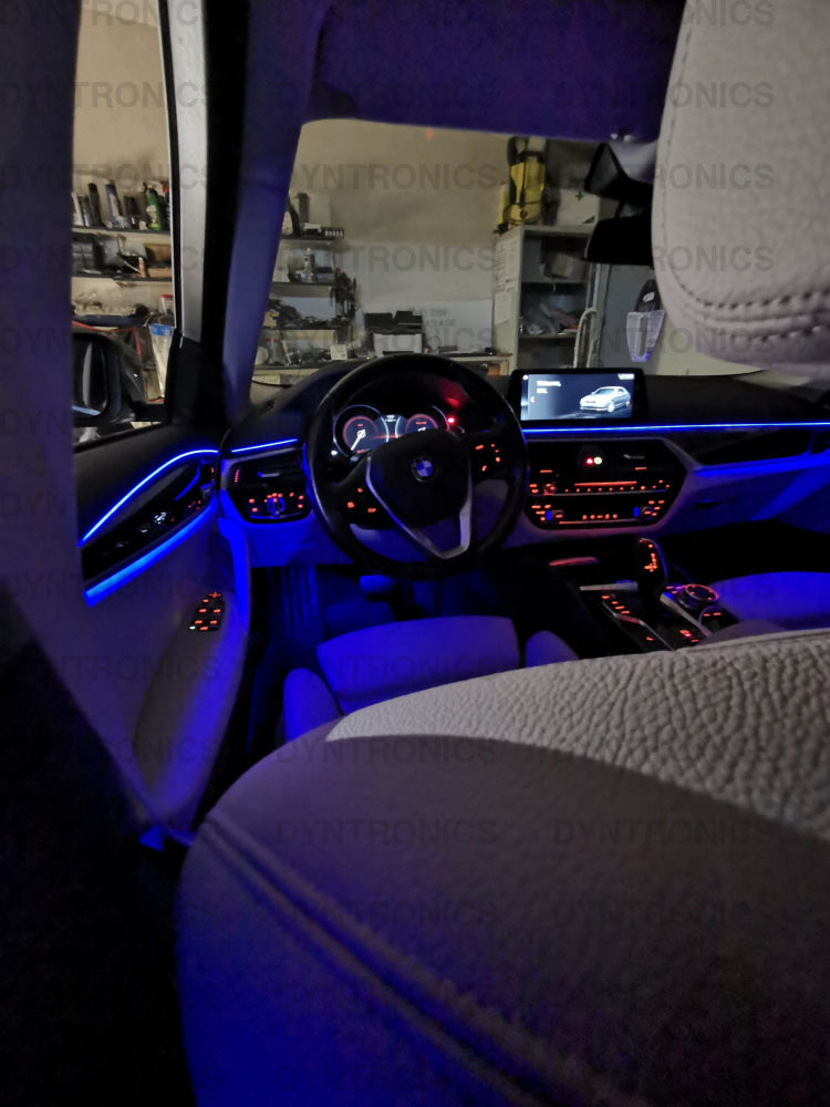 Kit Lumini Ambientale Dedicat Compatibil Cu Bmw Seria 5 G30 G31 Control Din Navigatie banda led benzi led auto lumini interior 