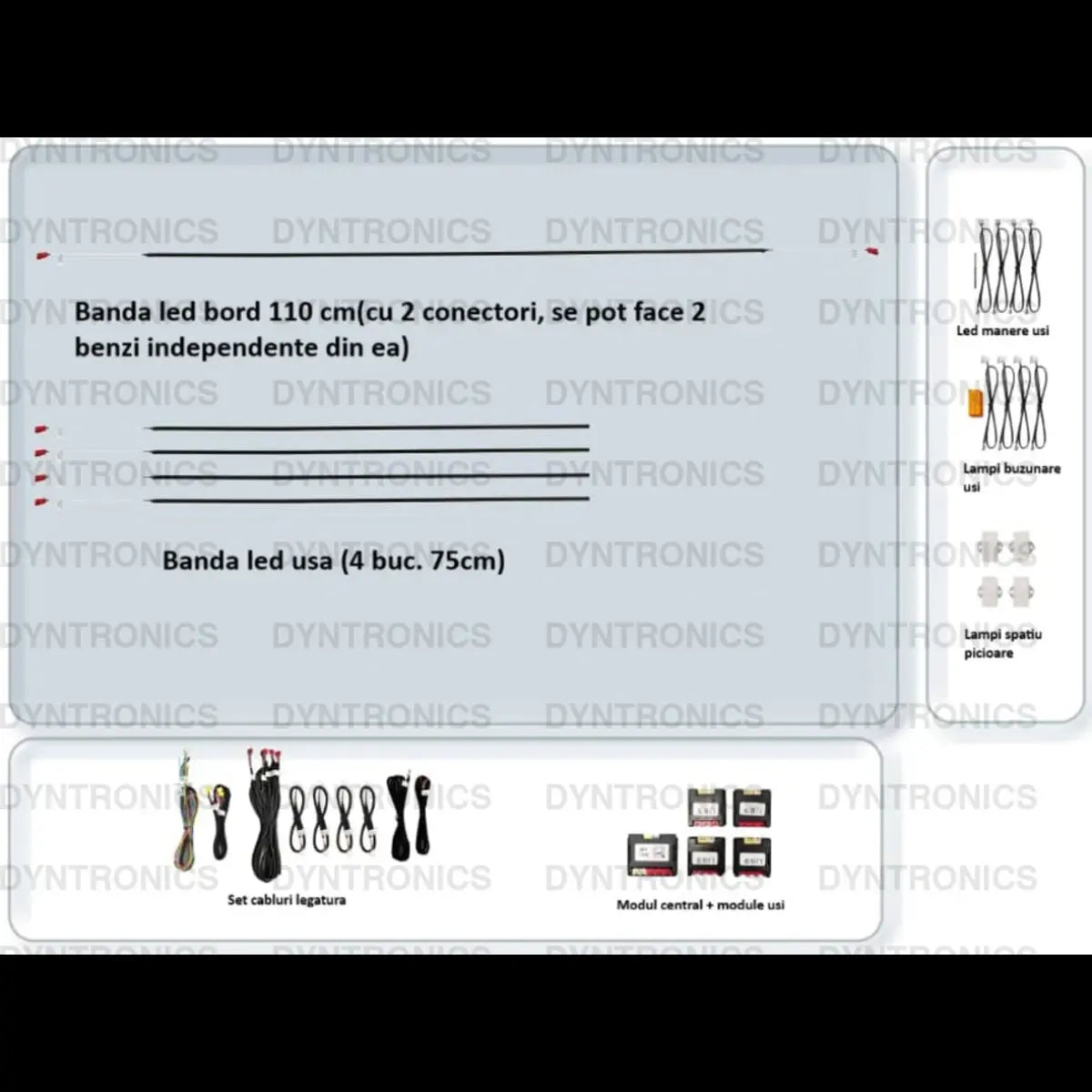 Kit set lumini ambientale universal premium RGB / SYMPHONY compatibil cu Audi, Bmw ,Mercedes-Benz, Vw, Kia, Hyundai, Porsche, KGM , Mazda, Skoda, Seat etc.