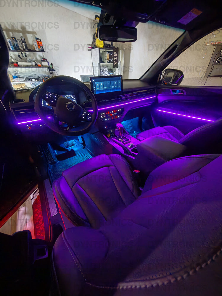 Kit set lumini ambientale universal premium RGB / SYMPHONY compatibil cu Audi, Bmw ,Mercedes-Benz, Vw, Kia, Hyundai, Porsche, KGM , Mazda, Skoda, Seat etc.