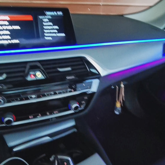 Kit Lumini Ambientale Dedicat Compatibil Cu Bmw Seria 5 G30 G31 Control Din Navigatie banda led benzi led auto lumini interior 