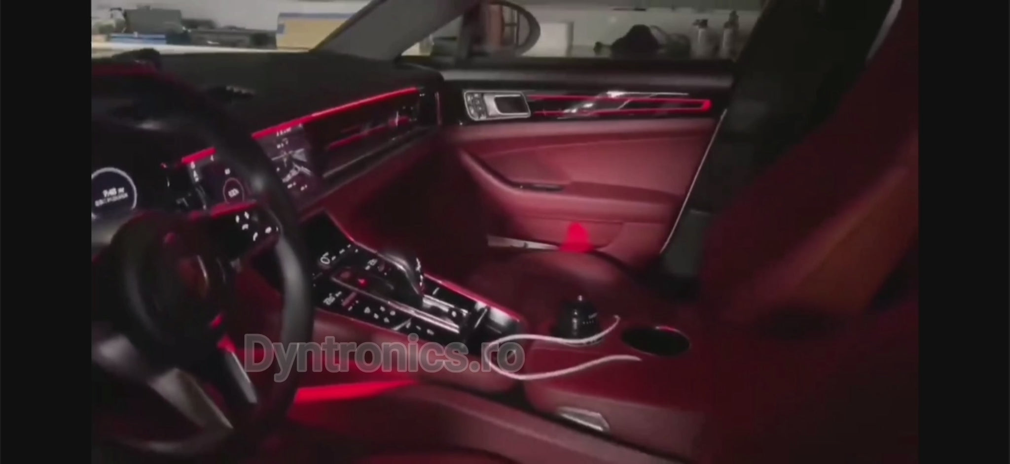 lumini ambientale Porsche panamera ornamente usi trimuri benzi led 