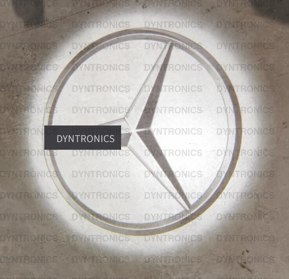 Set 2 Lampi Usa Proiectoare Led Logo Holograma Compatibile Cu Mercedes-Benz - Calitate Oe Accesorii lmapa usa originale original emblema sigla C E CLASS GLC GLE GLS 