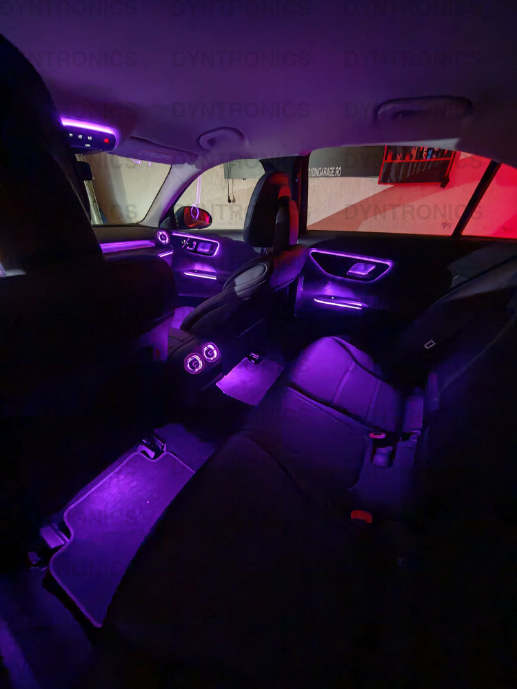 Set lumini ambientale dedicat consola/bord/usi extins compatibil cu Mercedes-Benz C-CLASS W206 GLC X254