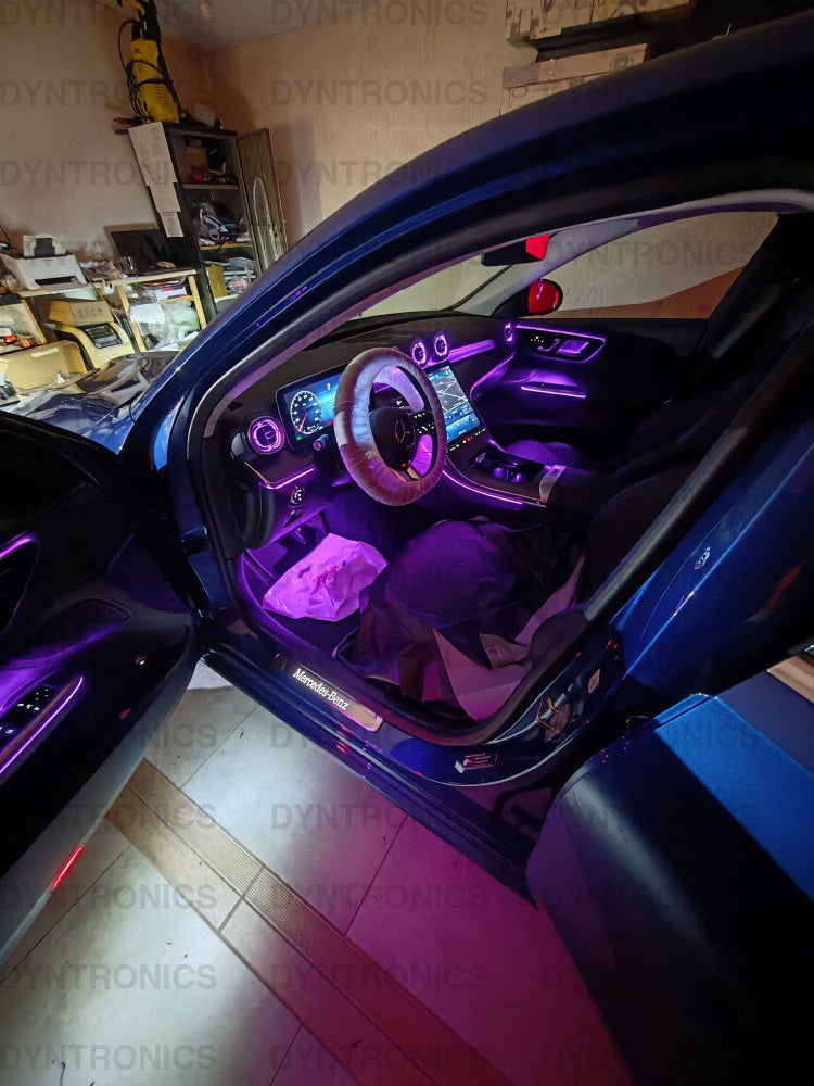 Set lumini ambientale dedicat consola/bord/usi extins compatibil cu Mercedes-Benz C-CLASS W206 GLC X254