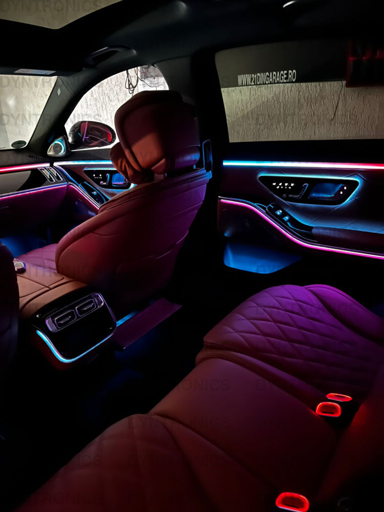 Set Lumini Ambientale Dedicate Dinamice Pentru Mercedes-Benz Maybach S-Class W223 originale benzi led banda led iluminat interior oem 