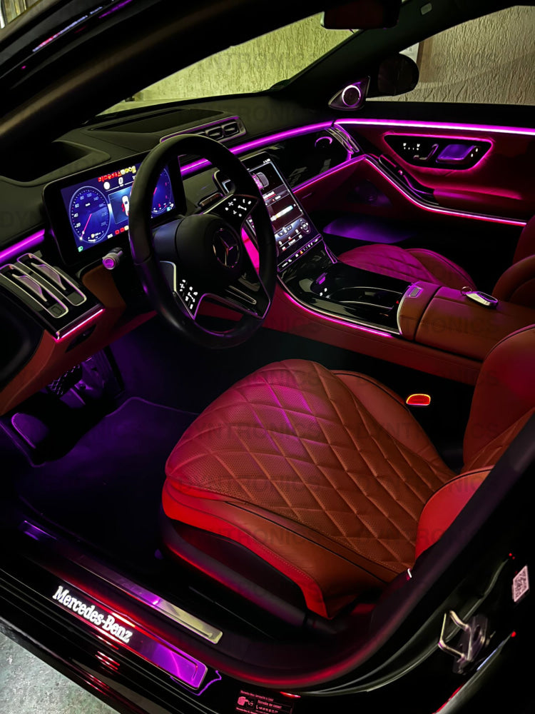 Set Lumini Ambientale Dedicate Dinamice Pentru Mercedes-Benz Maybach S-Class W223 originale benzi led banda led iluminat interior oem 